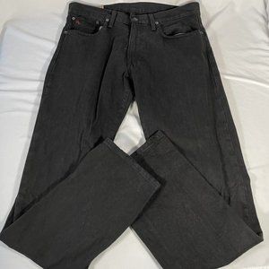 Vintage Polo Ralph Lauren Straight Leg Black Jeans Sz 32x34 Mens